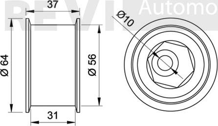 Trevi Automotive TD1107 - Galoppino/Guidacinghia, Cinghia dentata www.autoricambit.com