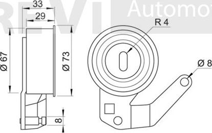 Trevi Automotive TD1112 - Rullo tenditore, Cinghia dentata www.autoricambit.com