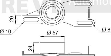 Trevi Automotive TD1134 - Rullo tenditore, Cinghia dentata www.autoricambit.com