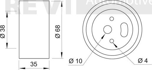 Trevi Automotive TD1132 - Rullo tenditore, Cinghia dentata www.autoricambit.com