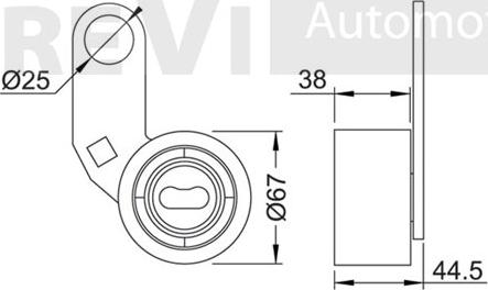 Trevi Automotive TD1354 - Rullo tenditore, Cinghia dentata www.autoricambit.com