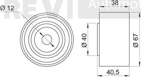 Trevi Automotive TD1313 - Galoppino/Guidacinghia, Cinghia dentata www.autoricambit.com