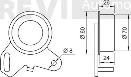 Trevi Automotive TD1294 - Rullo tenditore, Cinghia dentata www.autoricambit.com