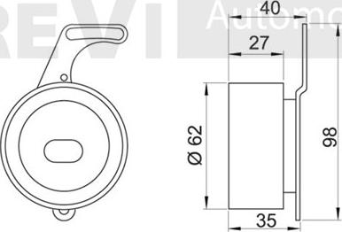 Trevi Automotive TD1290 - Rullo tenditore, Cinghia dentata www.autoricambit.com