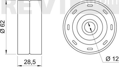 Trevi Automotive TD1292 - Galoppino/Guidacinghia, Cinghia dentata www.autoricambit.com