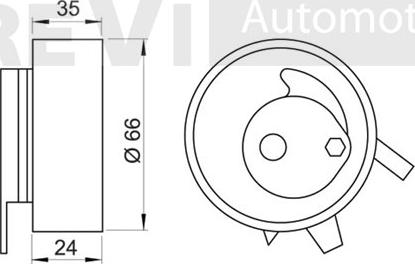 Trevi Automotive TD1258 - Rullo tenditore, Cinghia dentata www.autoricambit.com