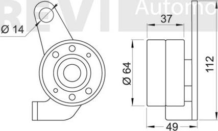 Trevi Automotive TD1223 - Galoppino/Guidacinghia, Cinghia dentata www.autoricambit.com