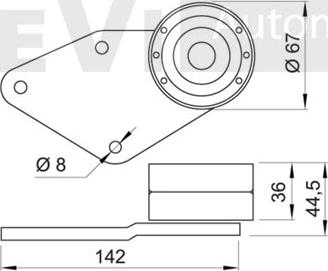 Trevi Automotive TD1222 - Galoppino/Guidacinghia, Cinghia dentata www.autoricambit.com