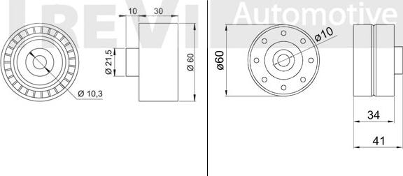 Trevi Automotive TD1279 - Galoppino/Guidacinghia, Cinghia dentata www.autoricambit.com