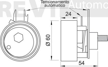 Trevi Automotive TD1271 - Rullo tenditore, Cinghia dentata www.autoricambit.com