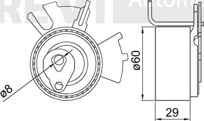 Trevi Automotive TD1743 - Rullo tenditore, Cinghia dentata www.autoricambit.com