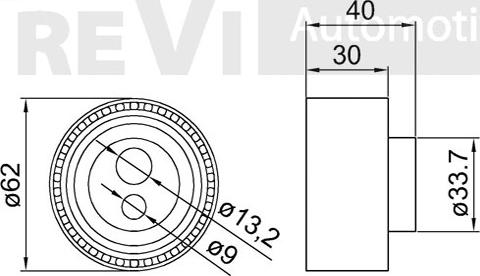 Trevi Automotive TD1701 - Rullo tenditore, Cinghia dentata www.autoricambit.com