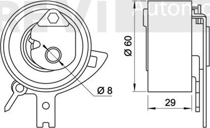 Trevi Automotive TD1713 - Rullo tenditore, Cinghia dentata www.autoricambit.com