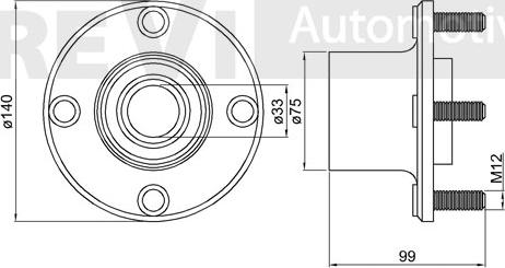 Trevi Automotive WB1427 - Kit cuscinetto ruota www.autoricambit.com