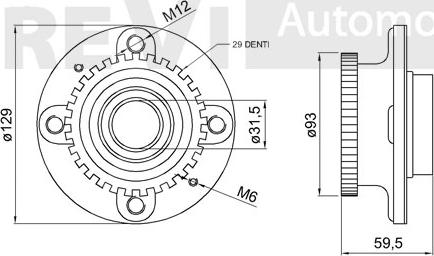 Trevi Automotive WB1586 - Kit cuscinetto ruota www.autoricambit.com