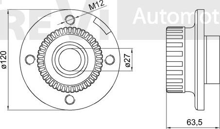 Trevi Automotive WB1641 - Kit cuscinetto ruota www.autoricambit.com