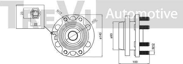 Trevi Automotive WB1049 - Kit cuscinetto ruota www.autoricambit.com