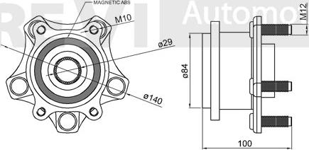 Trevi Automotive WB1052 - Kit cuscinetto ruota www.autoricambit.com