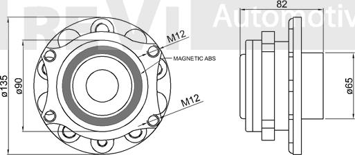 Trevi Automotive WB1037 - Kit cuscinetto ruota www.autoricambit.com