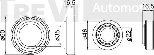 Trevi Automotive WB1119 - Kit cuscinetto ruota www.autoricambit.com