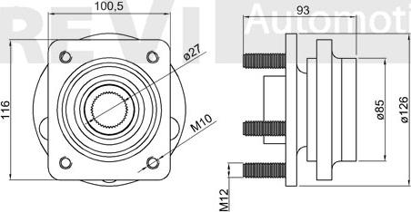 Trevi Automotive WB1116 - Kit cuscinetto ruota www.autoricambit.com