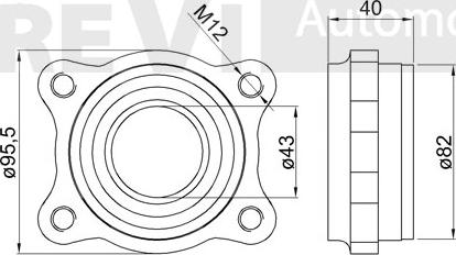 Trevi Automotive WB1112 - Kit cuscinetto ruota www.autoricambit.com