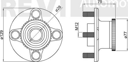 Trevi Automotive WB1186 - Kit cuscinetto ruota www.autoricambit.com