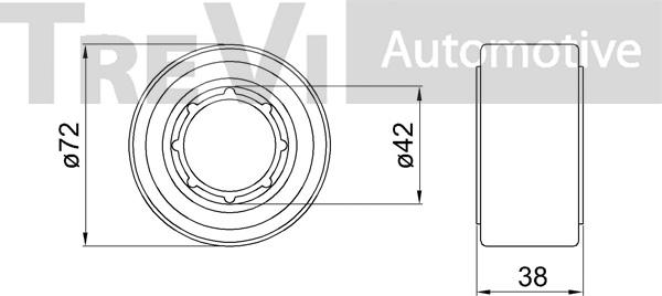 Trevi Automotive WB1255 - Kit cuscinetto ruota www.autoricambit.com