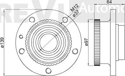 Trevi Automotive WB1231 - Kit cuscinetto ruota www.autoricambit.com