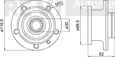 Trevi Automotive WB1730 - Kit cuscinetto ruota www.autoricambit.com