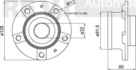 Trevi Automotive WB1733 - Kit cuscinetto ruota www.autoricambit.com