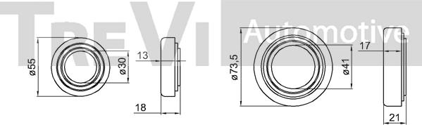 Trevi Automotive WB2053 - Kit cuscinetto ruota www.autoricambit.com