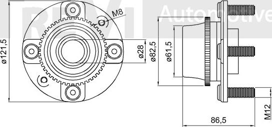 Trevi Automotive WB2015 - Kit cuscinetto ruota www.autoricambit.com