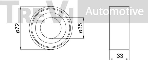 Trevi Automotive WB2087 - Kit cuscinetto ruota www.autoricambit.com