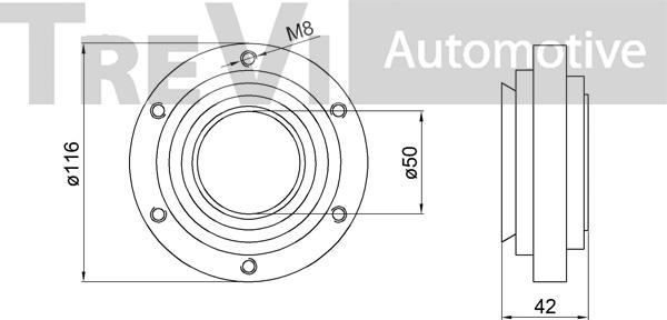 Trevi Automotive WB2079 - Kit cuscinetto ruota www.autoricambit.com