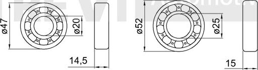 Trevi Automotive WB2140 - Kit cuscinetto ruota www.autoricambit.com