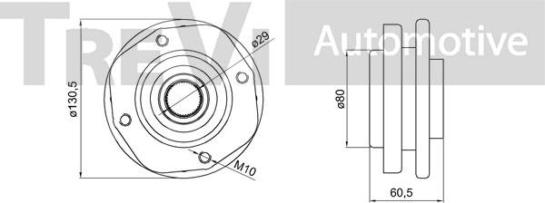 Trevi Automotive WB2110 - Kit cuscinetto ruota www.autoricambit.com