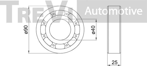 Trevi Automotive WB2117 - Kit cuscinetto ruota www.autoricambit.com