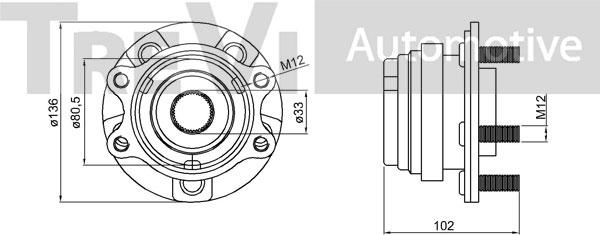 Trevi Automotive WB2322 - Kit cuscinetto ruota www.autoricambit.com