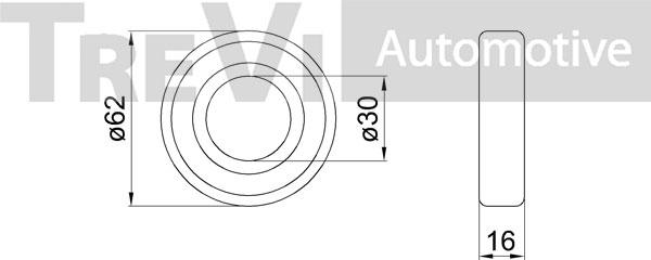 Trevi Automotive WB2250 - Kit cuscinetto ruota www.autoricambit.com