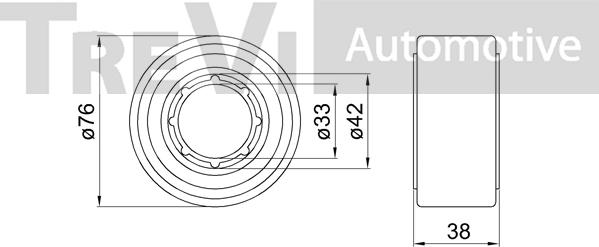 Trevi Automotive WB2279 - Kit cuscinetto ruota www.autoricambit.com