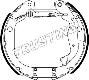 Trusting 6491 - Kit freno, freni a tamburo www.autoricambit.com