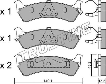 Trusting 644.0 - Kit freno, freni a tamburo www.autoricambit.com