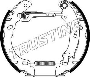 Trusting 6431 - Kit freno, freni a tamburo www.autoricambit.com