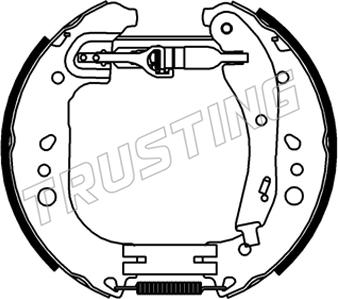 Trusting 6546 - Kit freno, freni a tamburo www.autoricambit.com