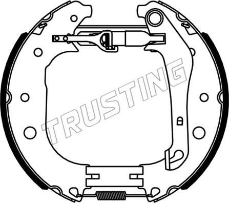 Trusting 6534 - Kit freno, freni a tamburo www.autoricambit.com