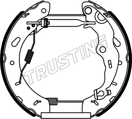 Trusting 6535 - Kit freno, freni a tamburo www.autoricambit.com