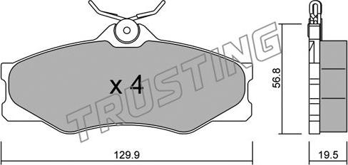 Trusting 652.0 - Kit freno, freni a tamburo www.autoricambit.com