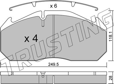 Trusting 602.0 - Kit freno, freni a tamburo www.autoricambit.com