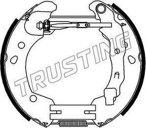 Trusting 6396 - Kit freno, freni a tamburo www.autoricambit.com